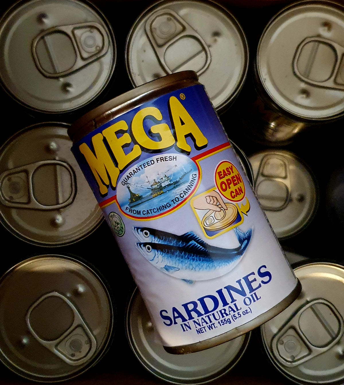 Mega sardines in natural oil
