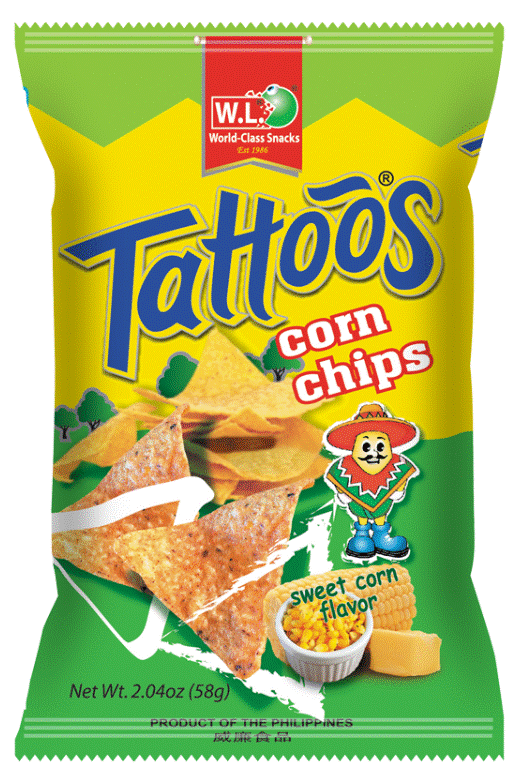 Tattoos corn chips 30g